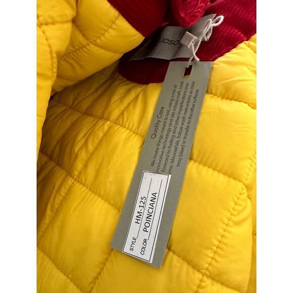 Hudson Jeans Corduroy Varsity Jacket Red size Medium - Picture 10 of 10